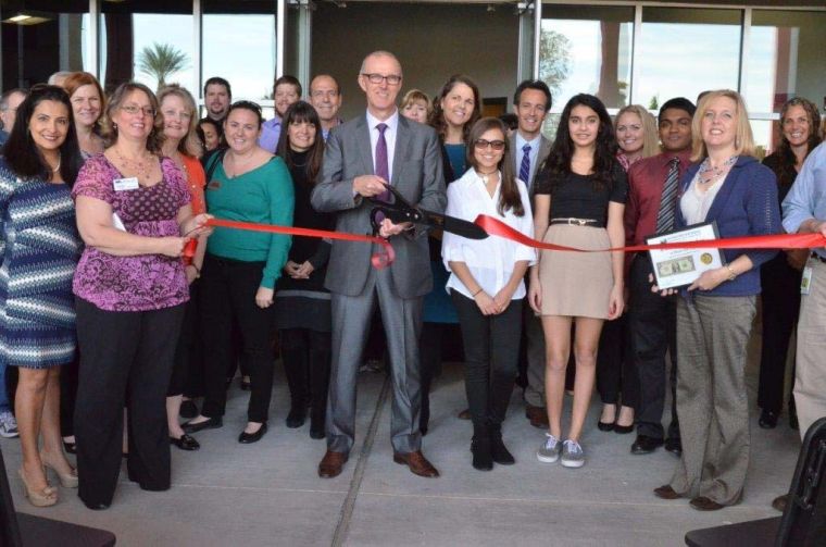 Main Street ribbon cutting